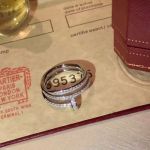 Perfect Replica Cartier Double Nail 925 Silver Ring-Diamond 